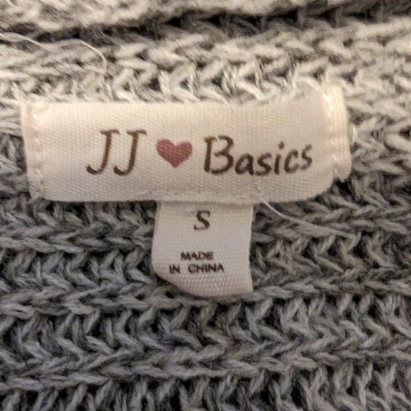 JJ Basics Grey Open Cardigan With Hood  Size: Small - Picture 6 of 8